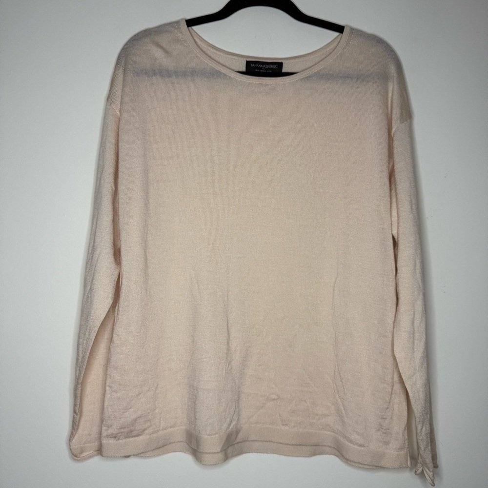 BANANA REPUBLIC 100% Merino Wool Lagenlook Lightweight Layering Cozy Sweater